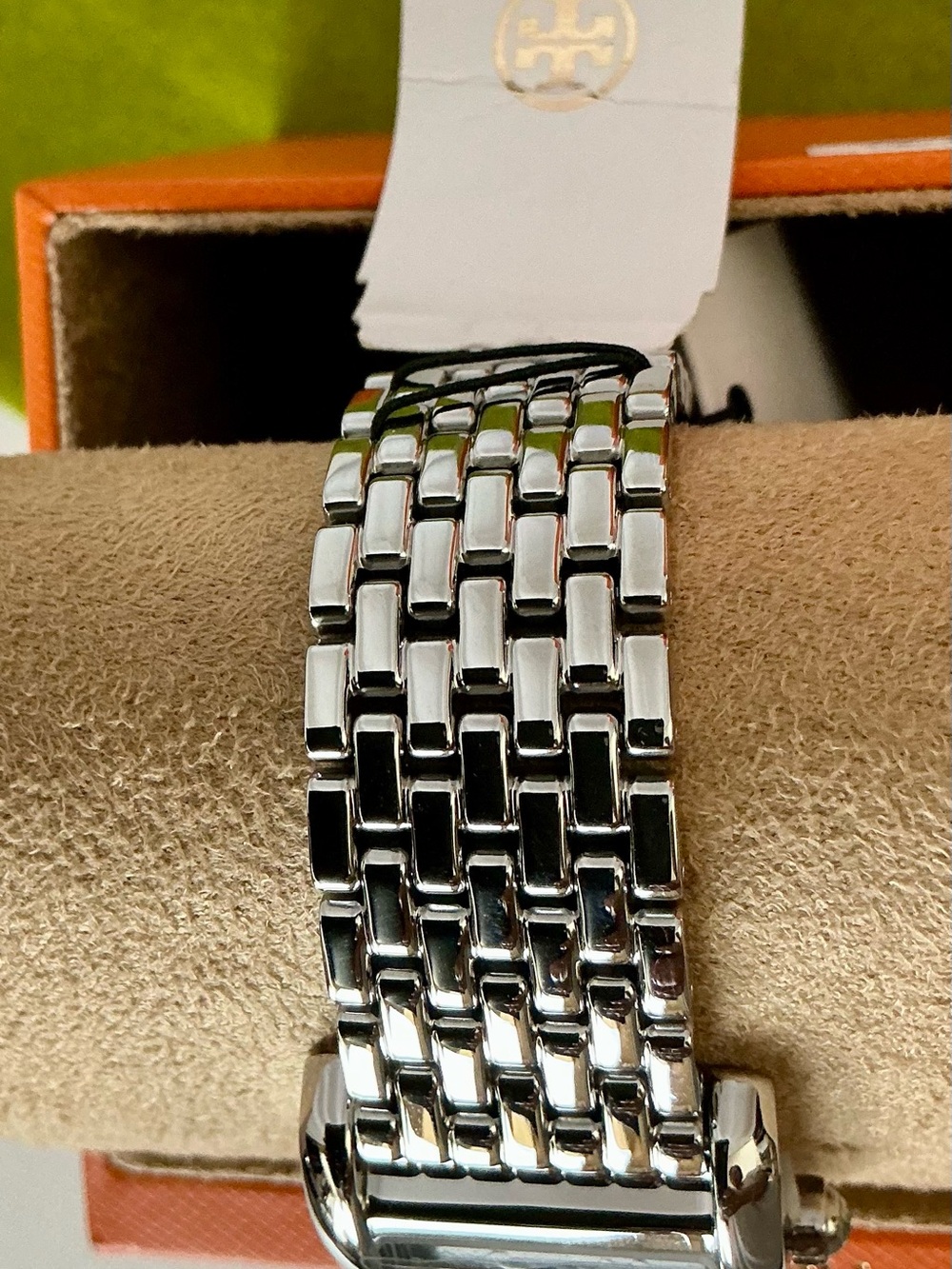 Tory Burch Eleanor Silver Stainless Steel Watch TBW1069 NWT Boxed - Picture 6 of 12